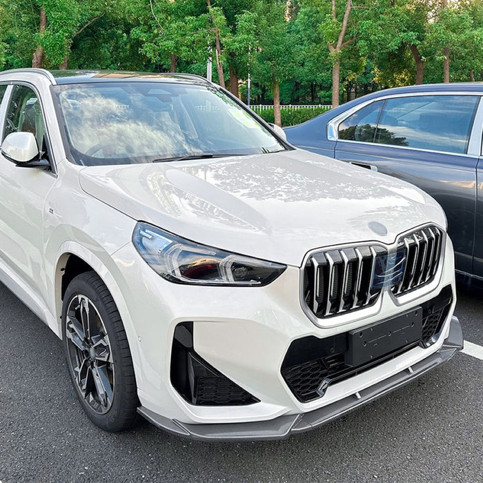 Car Craft Compatible With Bmw X1 U11 2023+ Front Bumper Lip Splitter Skirst Glossy Black Zst-522 Gb - CAR CRAFT INDIA