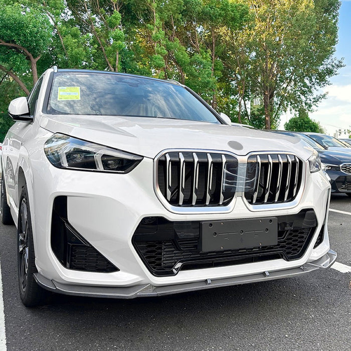 Car Craft Compatible With Bmw X1 U11 2023+ Front Bumper Lip Splitter Skirst Glossy Black Zst-522 Gb - CAR CRAFT INDIA