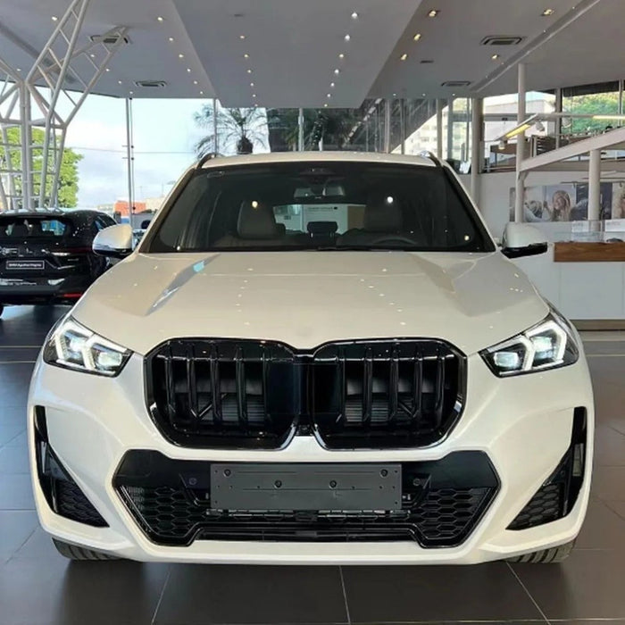 Car Craft Compatible With Bmw X1 U11 2023+ Front Bumper Show Grill Glossy Black CC-9077 - CAR CRAFT INDIA