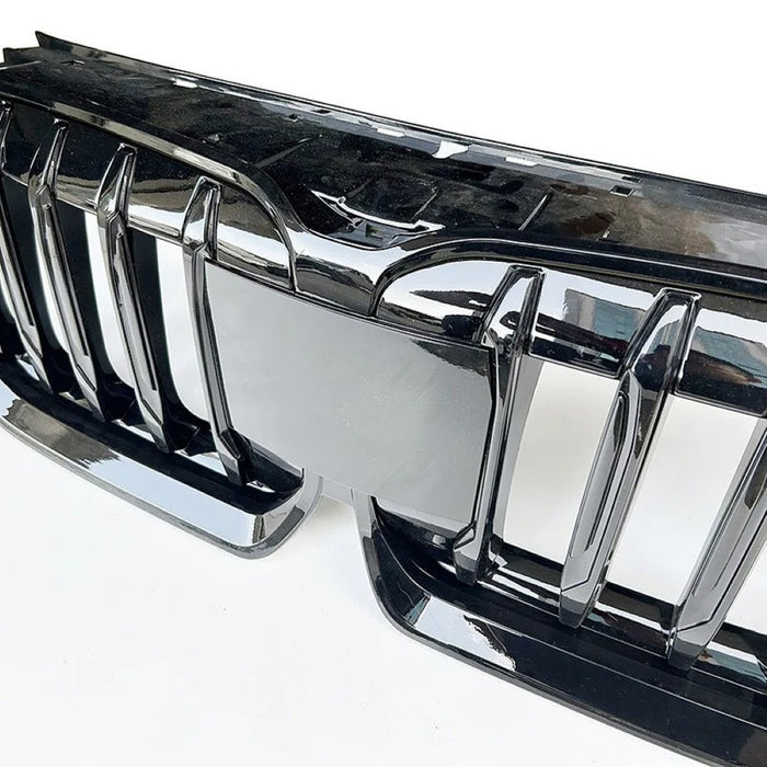 Car Craft Compatible With Bmw X1 U11 2023+ Front Bumper Show Grill Glossy Black CC-9077 - CAR CRAFT INDIA