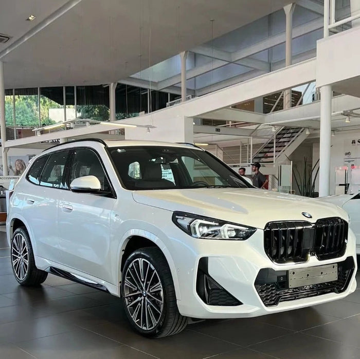 Car Craft Compatible With Bmw X1 U11 2023+ Front Bumper Show Grill Glossy Black CC-9077 - CAR CRAFT INDIA