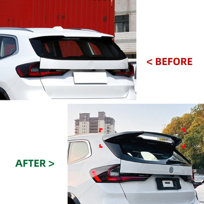 Car Craft Compatible With Bmw X1 U11 2023+ Rear Roof Boot Wing Lip Spoiler Glossy Black Zst-607 Gb - CAR CRAFT INDIA