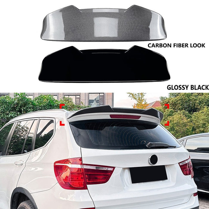 Car Craft Compatible With Bmw X3 F25 2011-2017 Rear Roof Boot Wing Lip Spoiler Zst-908 Gb Glossy Black - CAR CRAFT INDIA
