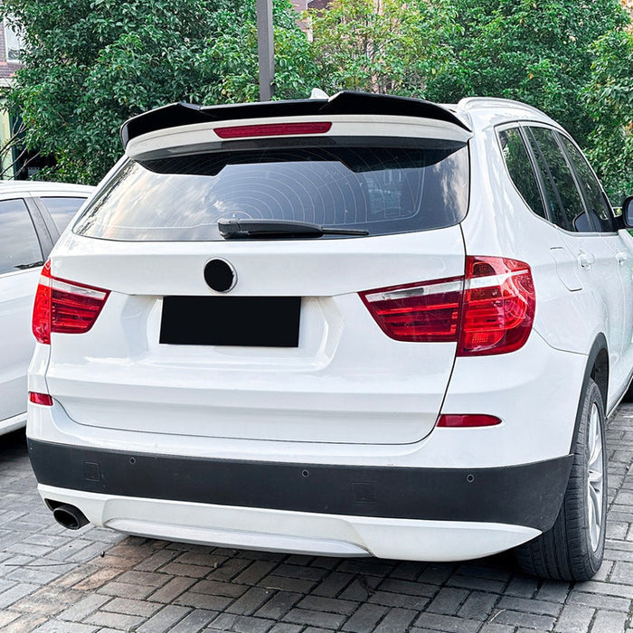Car Craft Compatible With Bmw X3 F25 2011-2017 Rear Roof Boot Wing Lip Spoiler Zst-908 Gb Glossy Black - CAR CRAFT INDIA