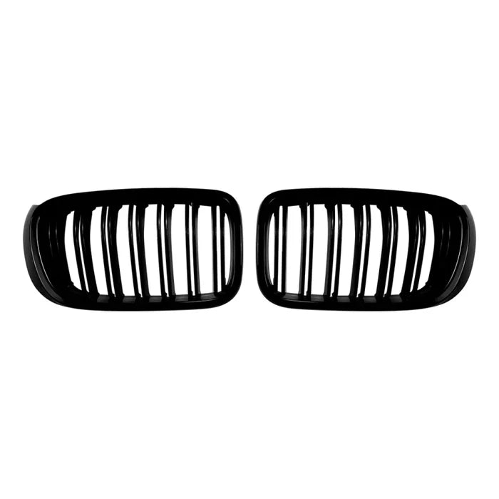Car Craft Compatible With Bmw X3 F25 Lci 2014-2017 Front Bumper Show Gril Glossy Black Dual Line ZST-1479 DOUBLE LINE CC-11075