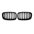 Car Craft Compatible With Bmw X5 E70 X6 E71 2006-2013 Front Bumper Show Gril Glossy Black Single Line ZST-1476 SINGLE CC-11082