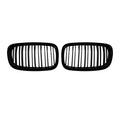 Car Craft Compatible With Bmw X5 E70 X6 E71 2006-2013 Front Bumper Show Gril Glossy Black Dual Line ZST-1476 DOUBLE CC-11083