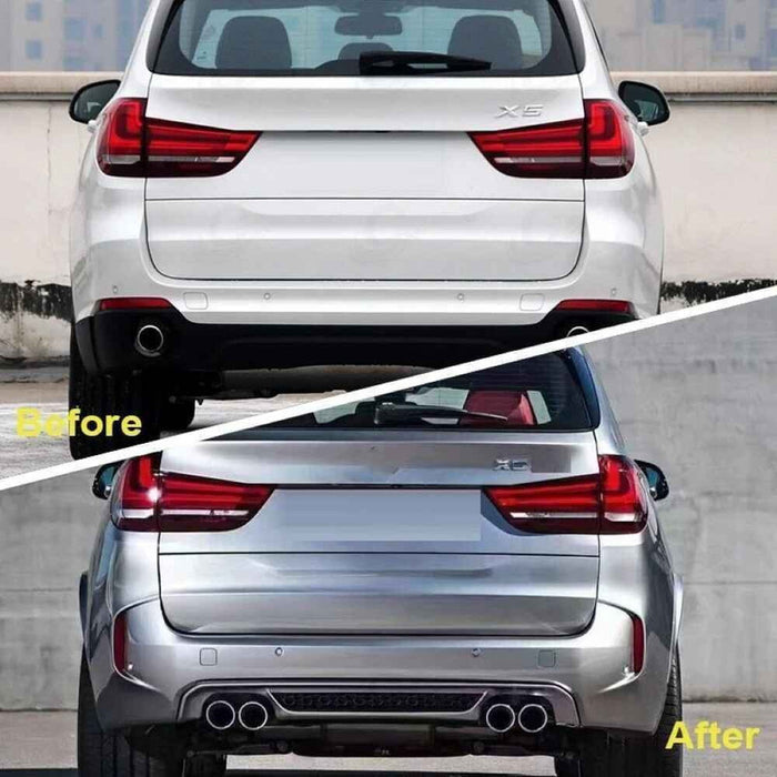 Car Craft Compatible With Bmw X5 F15 2013-2018 Exhaust Tips Tail Pipe Midpipe Muffler With Clamp Gc CC-9341 - CAR CRAFT INDIA