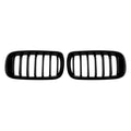 Car Craft Compatible With Bmw X5 F15 X6 F16 2014-2018 Front Bumper Show Gril Glossy Black Single Line ZST-1475 SINGLE CC-11078