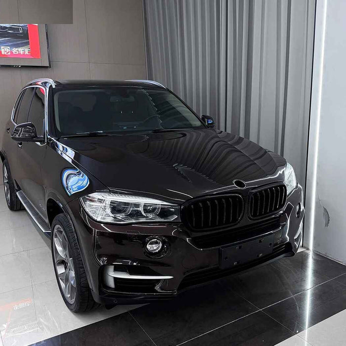 Car Craft Compatible With Bmw X5 F15 X6 F16 2014-2018 Front Bumper Show Gril Glossy Black Single Line ZST-1475 SINGLE CC-11078