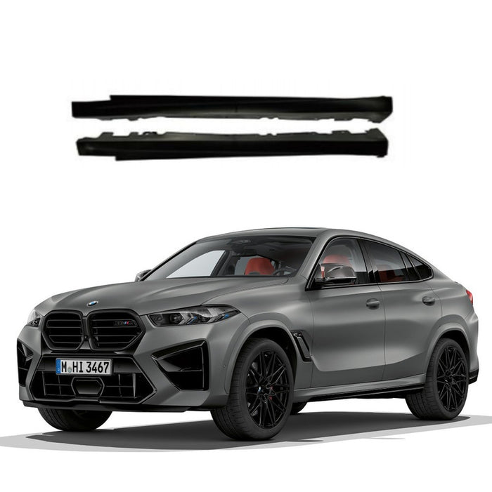 Car Craft Compatible With Bmw X6 E71 2006-2014 Side Skirt Splitter Trim Running Board G06 Convertion Kit Style CC-10887