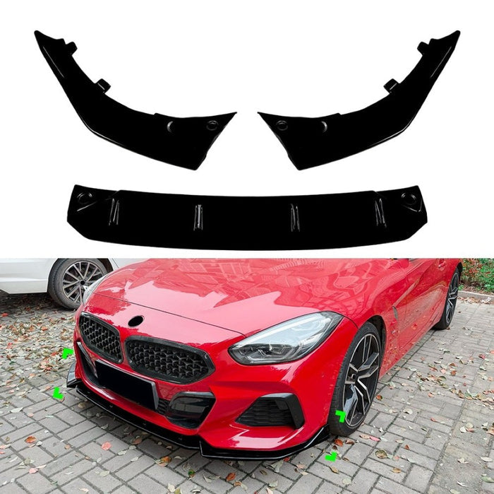 Car Craft Compatible With Bmw Z4 G29 2018-2026 Front Bumper Lip  Splitter Skirt Trim Zst-1550 Gb Glossy Black CC-10936