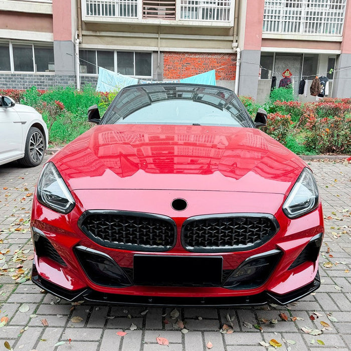 Car Craft Compatible With Bmw Z4 G29 2018-2026 Front Bumper Lip  Splitter Skirt Trim Zst-1550 Gb Glossy Black CC-10936