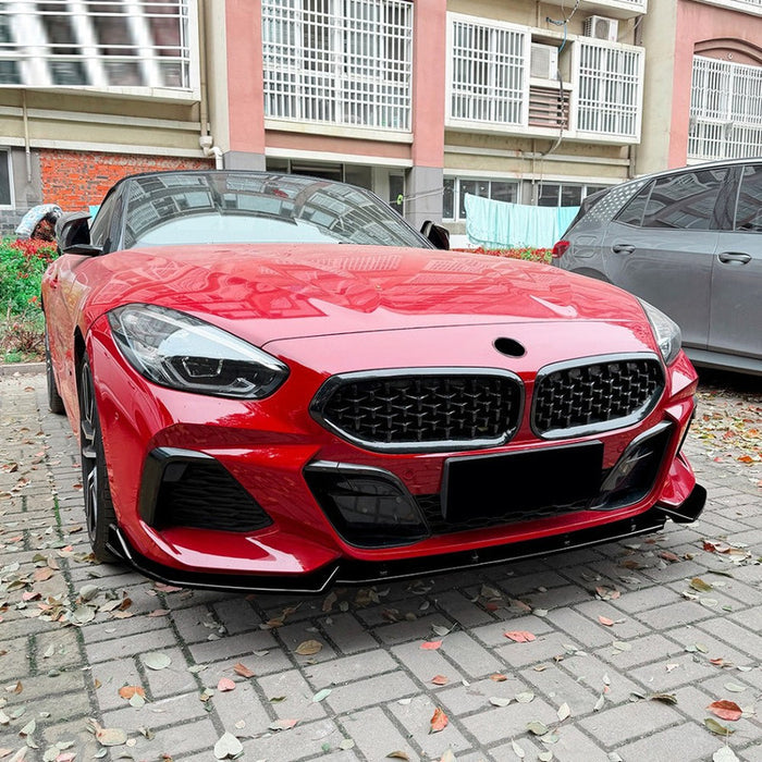 Car Craft Compatible With Bmw Z4 G29 2018-2026 Front Bumper Lip  Splitter Skirt Trim Zst-1550 Gb Glossy Black CC-10936