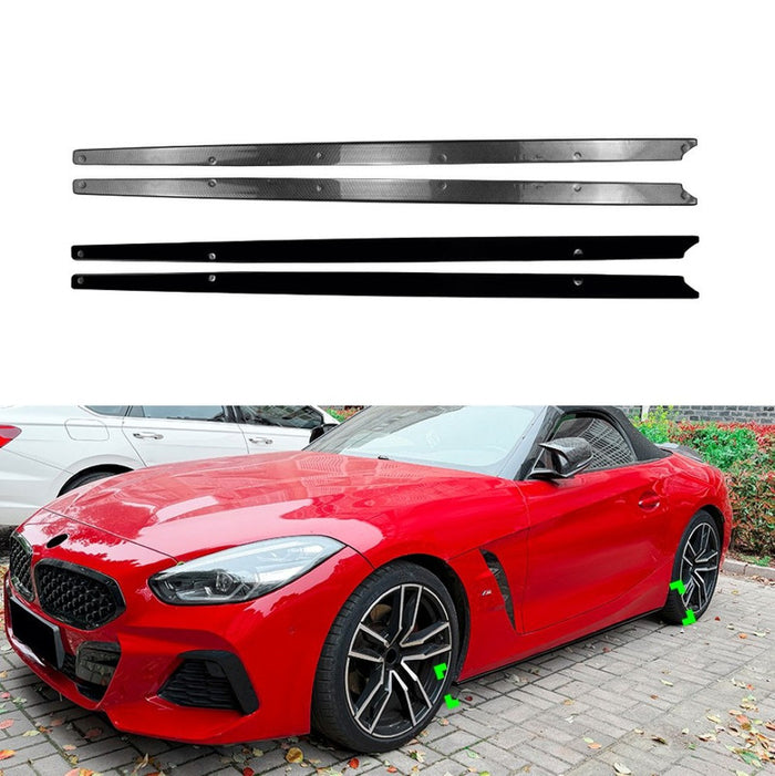 Car Craft Compatible With Bmw Z4 G29 2018-2026 Side Skirt Splitter Trim Running Board Zst-1552 Gb Glossy Black CC-10938