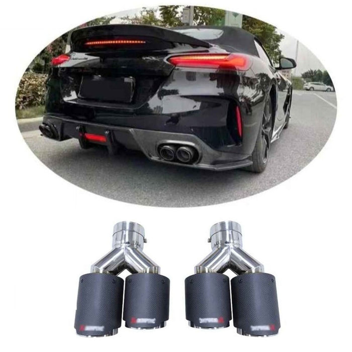 Car Craft Compatible With Bmw Z4 G29 2019-2025 Rear Bumper Exhaust Tip Pipe Mufflers Nozzle - CAR CRAFT INDIA
