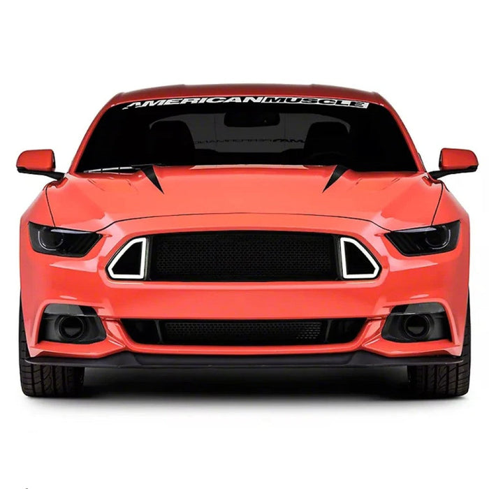 Car Craft Compatible With Ford Mustang 2015-2017 Front Bumper Show Illluminated Led Drl Mesh Grill CC-7967 - CAR CRAFT INDIA