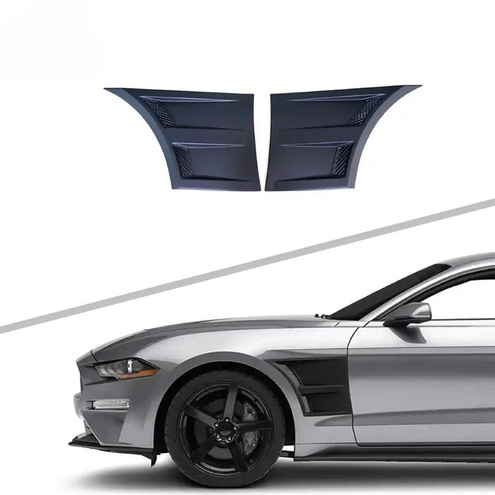 Car Craft Compatible With Ford Mustang 2015-2020 Front Panel Side Scoops Side Fender Vent 3d Style CC-7962 - CAR CRAFT INDIA