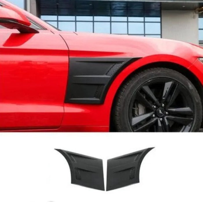 Car Craft Compatible With Ford Mustang 2015-2020 Front Panel Side Scoops Side Fender Vent 3d Style CC-7962 - CAR CRAFT INDIA