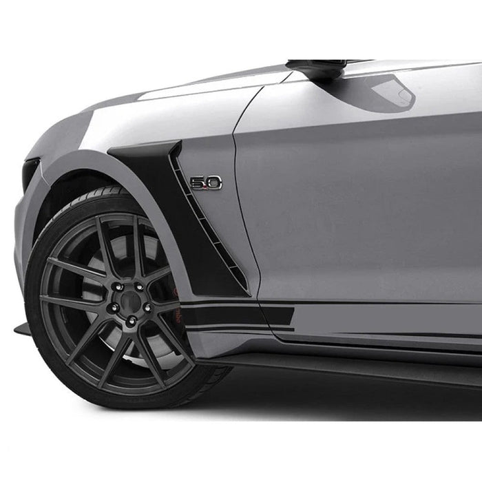Car Craft Compatible With Ford Mustang 2015-2020 Front Panel Side Scoops Side Fender Vent Gt Style CC-7965 - CAR CRAFT INDIA