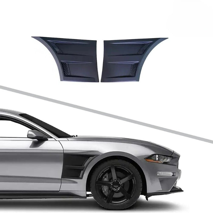 Car Craft Compatible With Ford Mustang 2015-2020 Front Panel Side Scoops Side Fender Vent 3d Style CC-7962 - CAR CRAFT INDIA