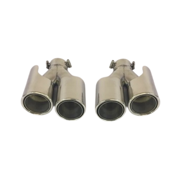 Car Craft Compatible With Jaguar Xf Xfr 2011-2016 Rear Bumper Exhasut Tailpipe Tip Pipe Muffer Chrome - CAR CRAFT INDIA