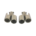 Car Craft Compatible With Jaguar Xf Xfr 2011-2016 Rear Bumper Exhasut Tailpipe Tip Pipe Muffer Chrome - CAR CRAFT INDIA