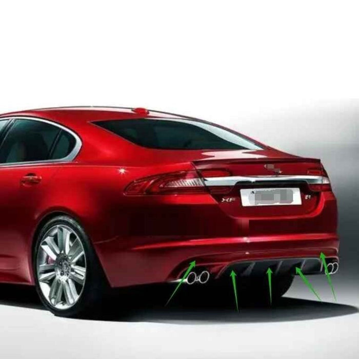 Car Craft Compatible With Jaguar Xf Xfr 2011-2016 Rear Bumper Exhasut Tailpipe Tip Pipe Muffer Chrome - CAR CRAFT INDIA