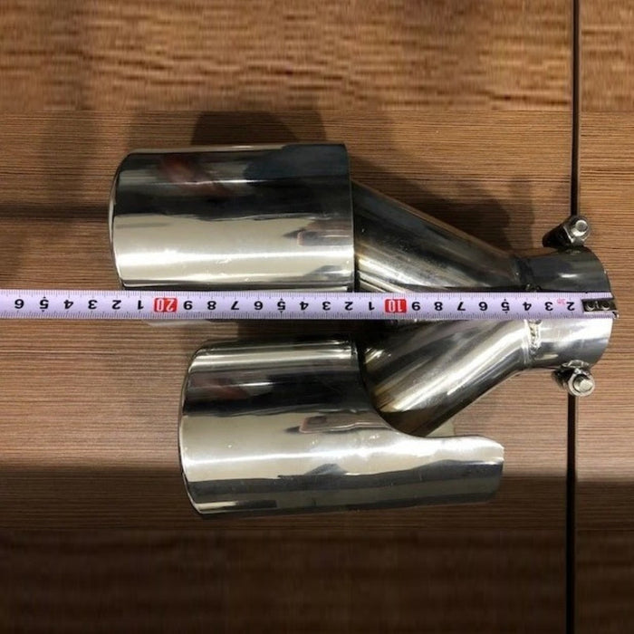 Car Craft Compatible With Jaguar Xf Xfr 2011-2016 Rear Bumper Exhasut Tailpipe Tip Pipe Muffer Chrome - CAR CRAFT INDIA