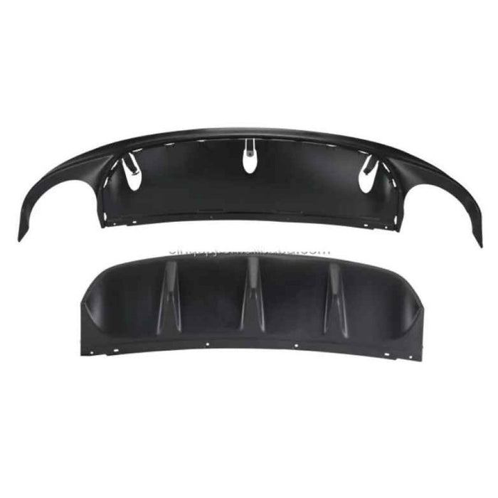 Car Craft Compatible With Jaguar Xf Xfr 2011-2016 Rear Bumper Lip Diffuser Glossy Black - CAR CRAFT INDIA