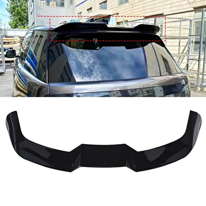 Car Craft Compatible With Land Range Rover Sport Rrs 2023+ Rear Roof Will Trunk Spoiler Lip Skirts Glossy Black CC-10329