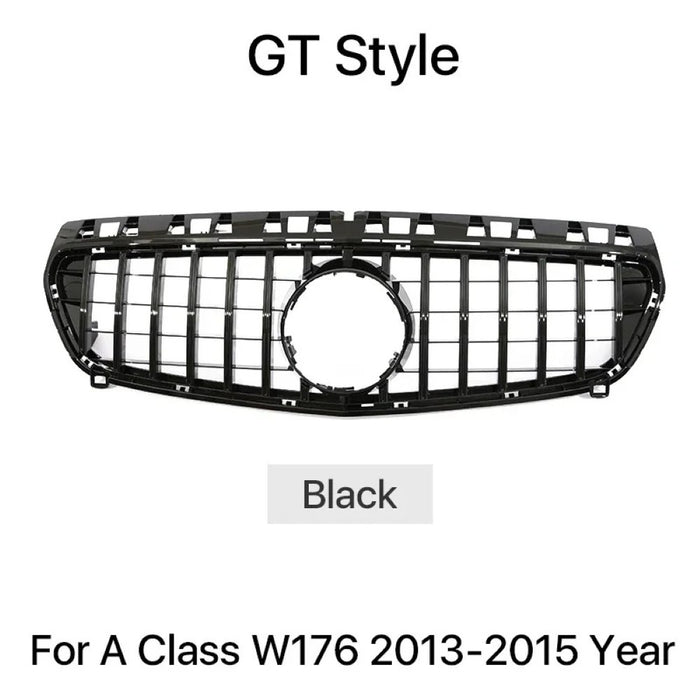 Car Craft Compatible With Mercedes Benz A Class W176 2012-2016 Front Bumper AMG Show Grill Gtr Black CC-1700 - CAR CRAFT INDIA