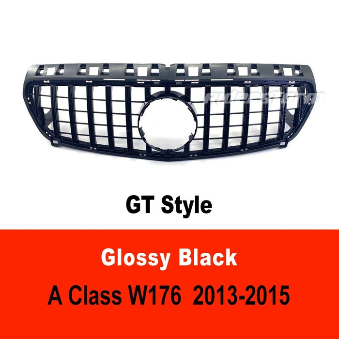 Car Craft Compatible With Mercedes Benz A Class W176 2012-2016 Front Bumper AMG Show Grill Gtr Black CC-1700 - CAR CRAFT INDIA