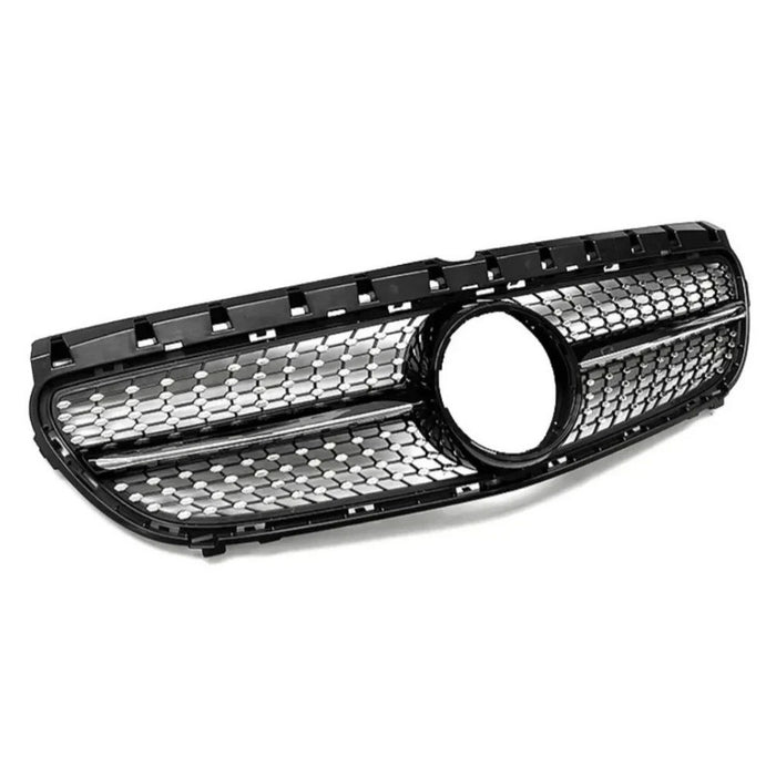 Car Craft Compatible With Mercedes Benz B Class W246 2015-20018 Front Bumper Show Grill Amg Diamond Black CC-10934