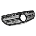 Car Craft Compatible With Mercedes Benz B Class W246 2015-20018 Front Bumper Show Grill Amg Diamond Black CC-10934
