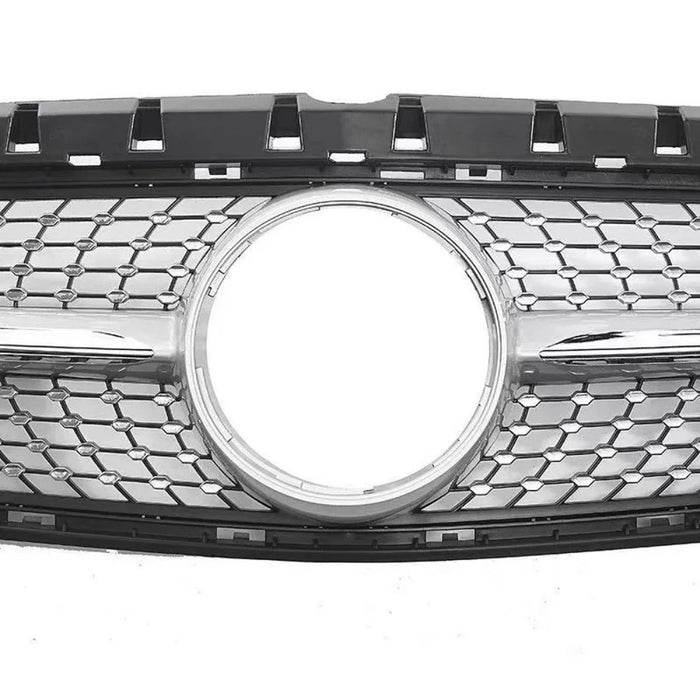 Car Craft Compatible With Mercedes Benz B Class W246 2015-20018 Front Bumper Show Grill Amg Diamond Black CC-10934