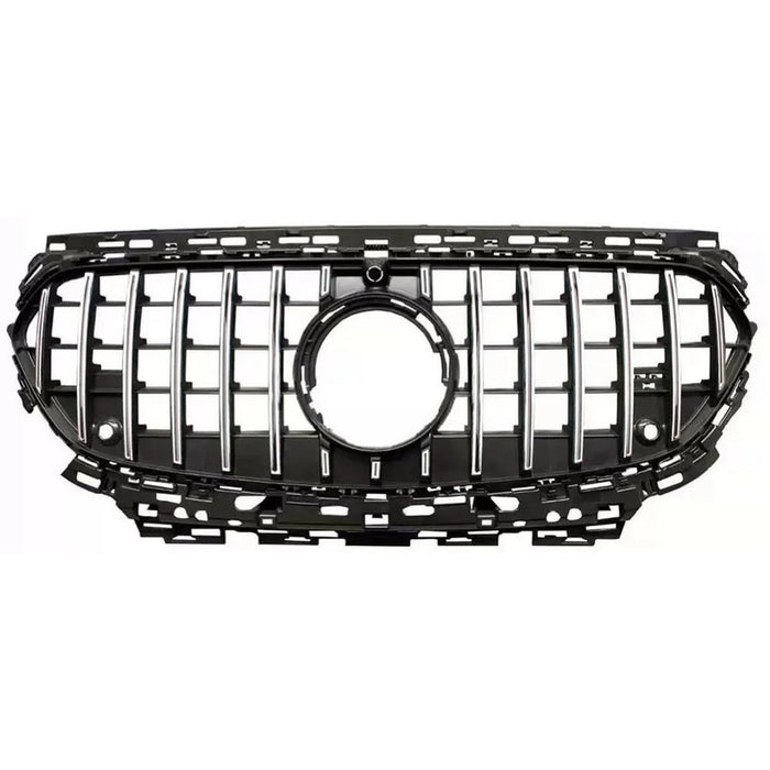 Car Craft Compatible With Mercedes Benz E Class W214 2024+ Front Amg Bumper Show Grill Gtr Silver - CAR CRAFT INDIA