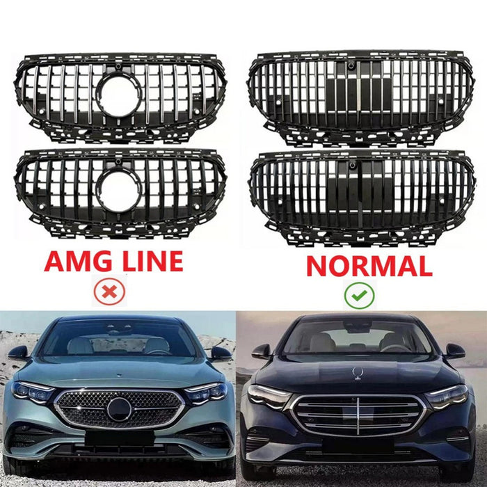 Car Craft Compatible With Mercedes Benz E Class W214 2024+ Front Amg Bumper Show Grill Brabus Red - CAR CRAFT INDIA