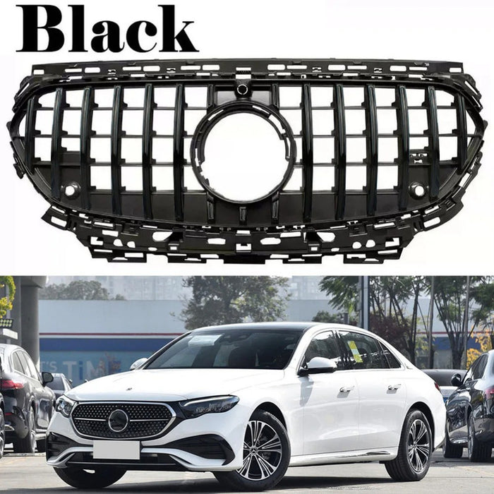Car Craft Compatible With Mercedes Benz E Class W214 2024+ Front Amg Bumper Show Grill Gtr Black - CAR CRAFT INDIA