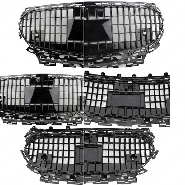 Car Craft Compatible With Mercedes Benz E Class W214 2024+ Front Amg Bumper Show Grill Maybach Silver - CAR CRAFT INDIA