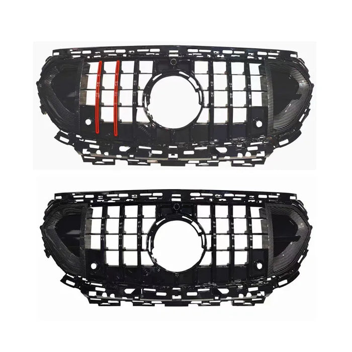 Car Craft Compatible With Mercedes Benz E Class W214 2024+ Front Amg Bumper Show Grill Brabus Black - CAR CRAFT INDIA