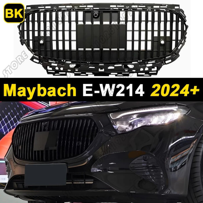 Car Craft Compatible With Mercedes Benz E Class W214 2024+ Front Amg Bumper Show Grill Maybach Black - CAR CRAFT INDIA