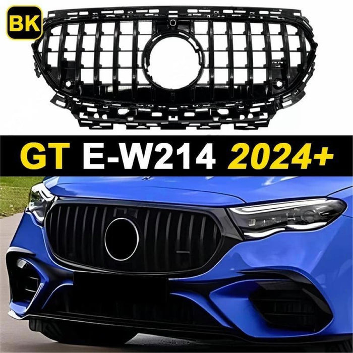 Car Craft Compatible With Mercedes Benz E Class W214 2024+ Front Amg Bumper Show Grill Gtr Black - CAR CRAFT INDIA