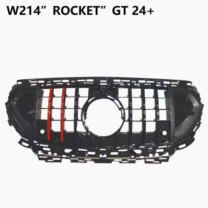 Car Craft Compatible With Mercedes Benz E Class W214 2024+ Front Amg Bumper Show Grill Brabus Red - CAR CRAFT INDIA