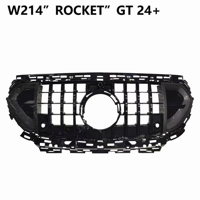Car Craft Compatible With Mercedes Benz E Class W214 2024+ Front Amg Bumper Show Grill Brabus Black - CAR CRAFT INDIA