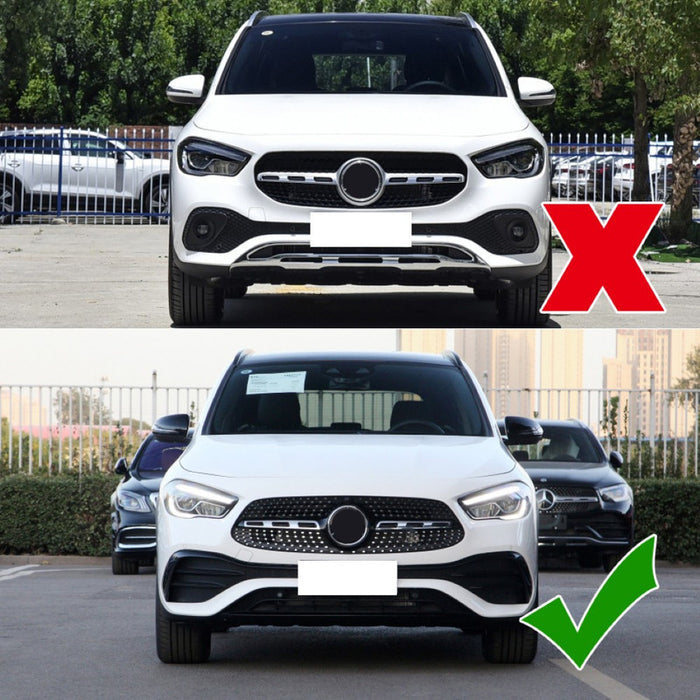 Car Craft Compatible With Mercedes Benz Gla H247 2020-2025 Amg Rear Bumper Lip Skirt Splitter Diffuser CC-7155 - CAR CRAFT INDIA