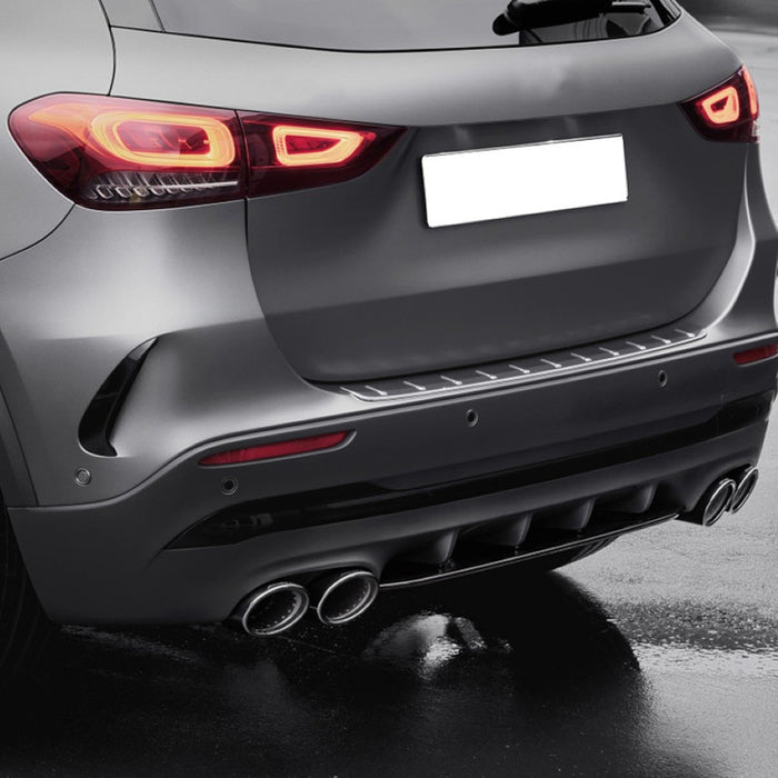 Car Craft Compatible With Mercedes Benz Gla H247 2020-2025 Amg Rear Bumper Lip Skirt Splitter Diffuser CC-7155 - CAR CRAFT INDIA