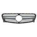 Car Craft Compatible With Mercedes Benz Gla W156 X156 2014-2016 Front Bumper Show Grill Amg Silver Amg45 CC-10567