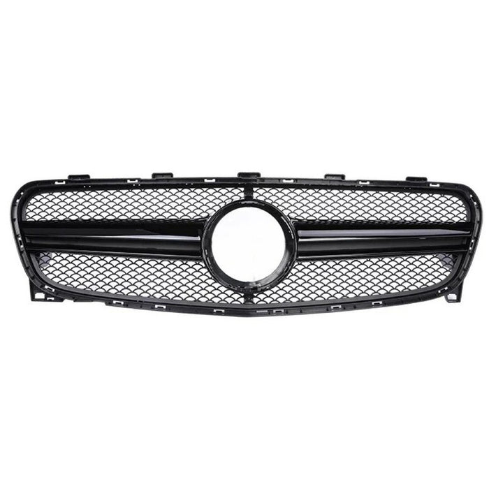 Car Craft Compatible With Mercedes Benz Gla W156 X156 Lci 2017-2020 Front Bumper Show Grill Amg Black Amg45 CC-10570