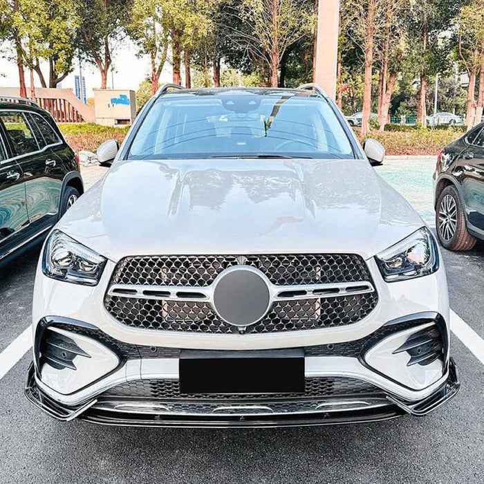 Car Craft Compatible With Mercedes Benz Gle W167 X167 Coupe Lci 2023+ Front Amg Bumper Show Grill Black CC-9674 - CAR CRAFT INDIA